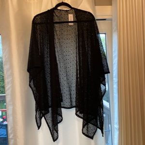 Brand new wtags black w black sparkles shawl.  Very pretty can dress up or down